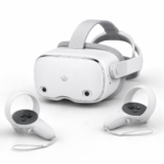 All-in-One Standalone Virtual Reality Headset – Modern White Wireless VR Goggles with Dual Tracking Cameras & Adjustable Headstrap - Image 3