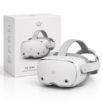 All-in-One Standalone Virtual Reality Headset – Modern White Wireless VR Goggles with Dual Tracking Cameras & Adjustable Headstrap - Image 2