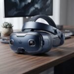 All-in-One Standalone Virtual Reality Headset – Dark Blue / Slate Wireless VR Goggles with Dual Tracking Cameras & Rigid Adjustable Headstrap - Image 3